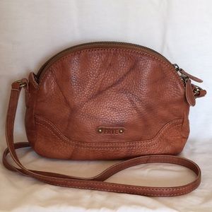 Frye Three Pocket Leather Crossbody Satchel
